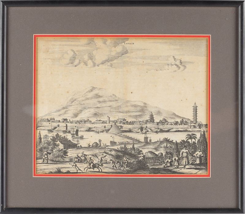 Two Early Copperplate Engravings of Chinese Views - 6