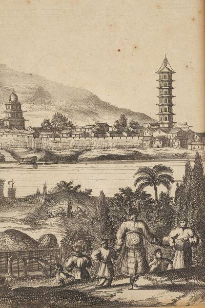 Two Early Copperplate Engravings of Chinese Views - 8