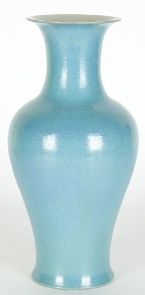 Chinese Porcelain Robin's Egg Baluster Vase