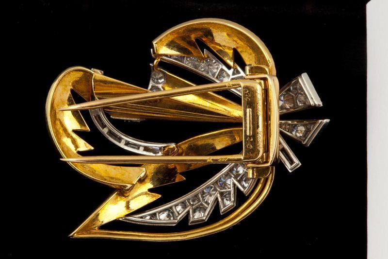 18KT Gold and Diamond Brooch, Cartier, Paris - 2