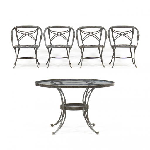 Brown Jordan, Patio Table And Four Chairs