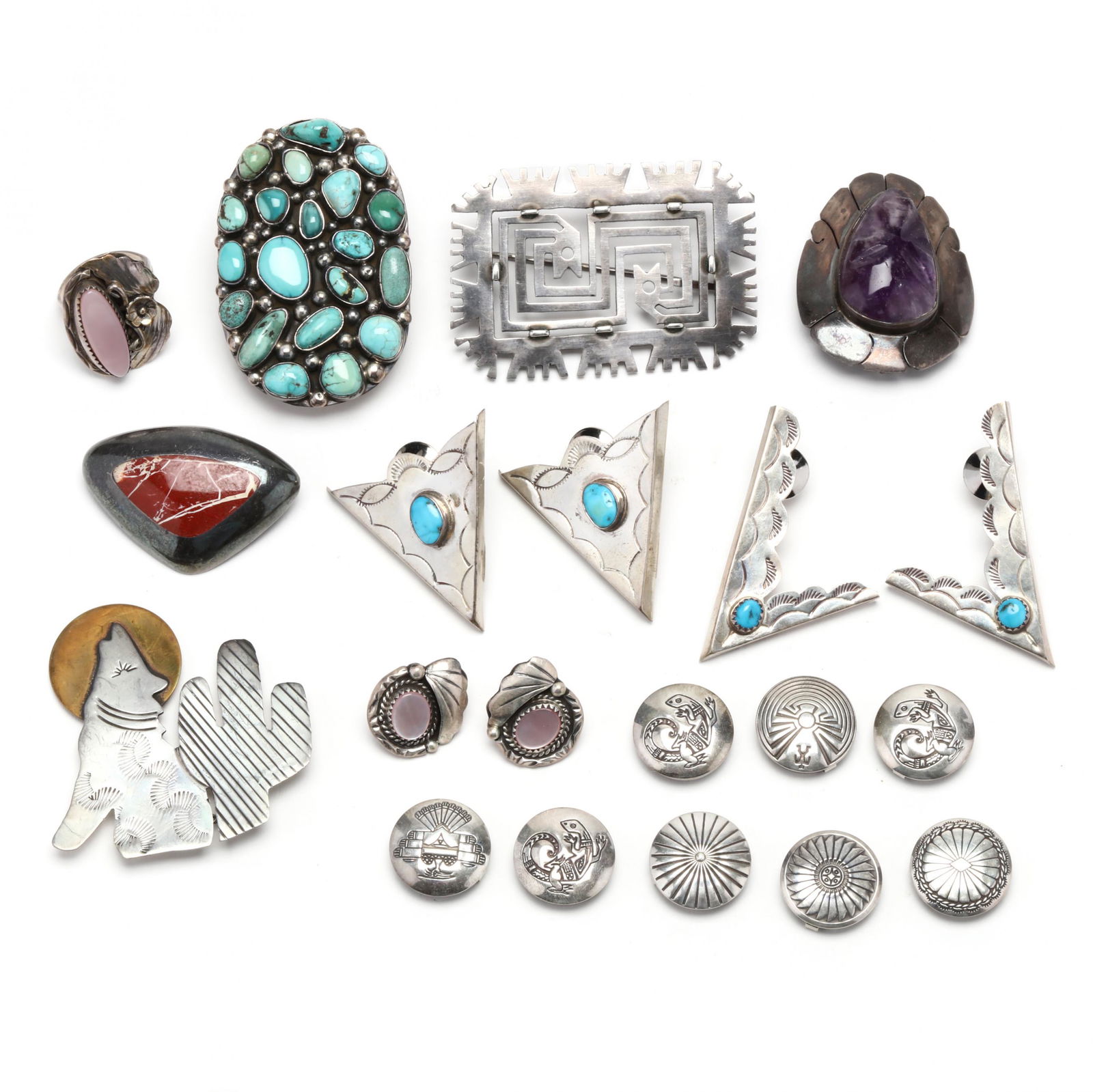 Group of Silver Jewelry Items (1 of 10)