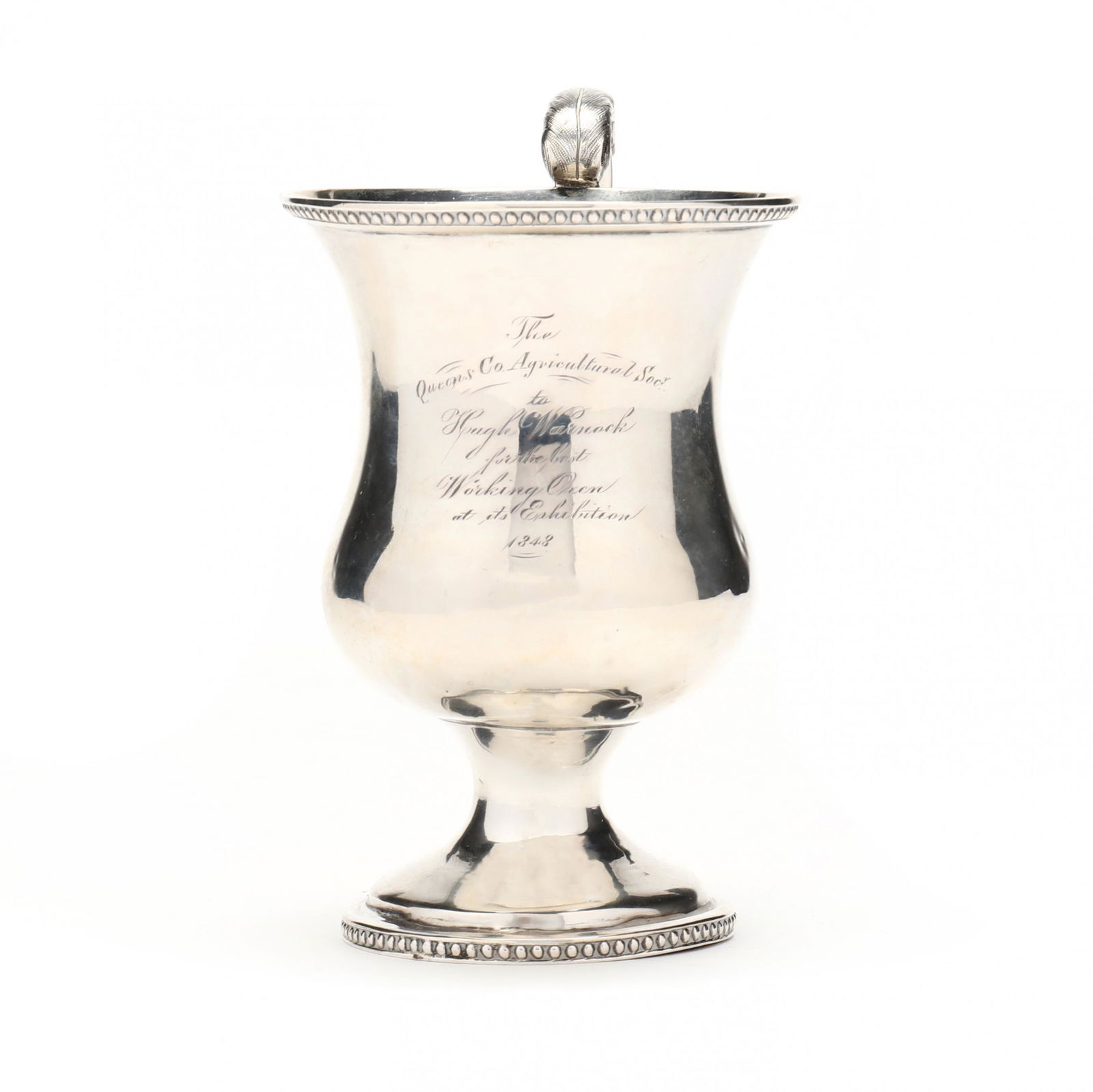 American Coin Silver New York Agricultural Society Trophy Mug (1 of 7)