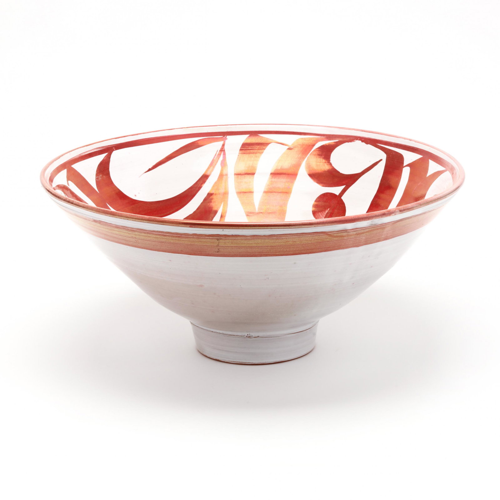 Alan Caiger-Smith (British, 1930-2020), Large Luster Decorated Center Bowl (1 of 4)