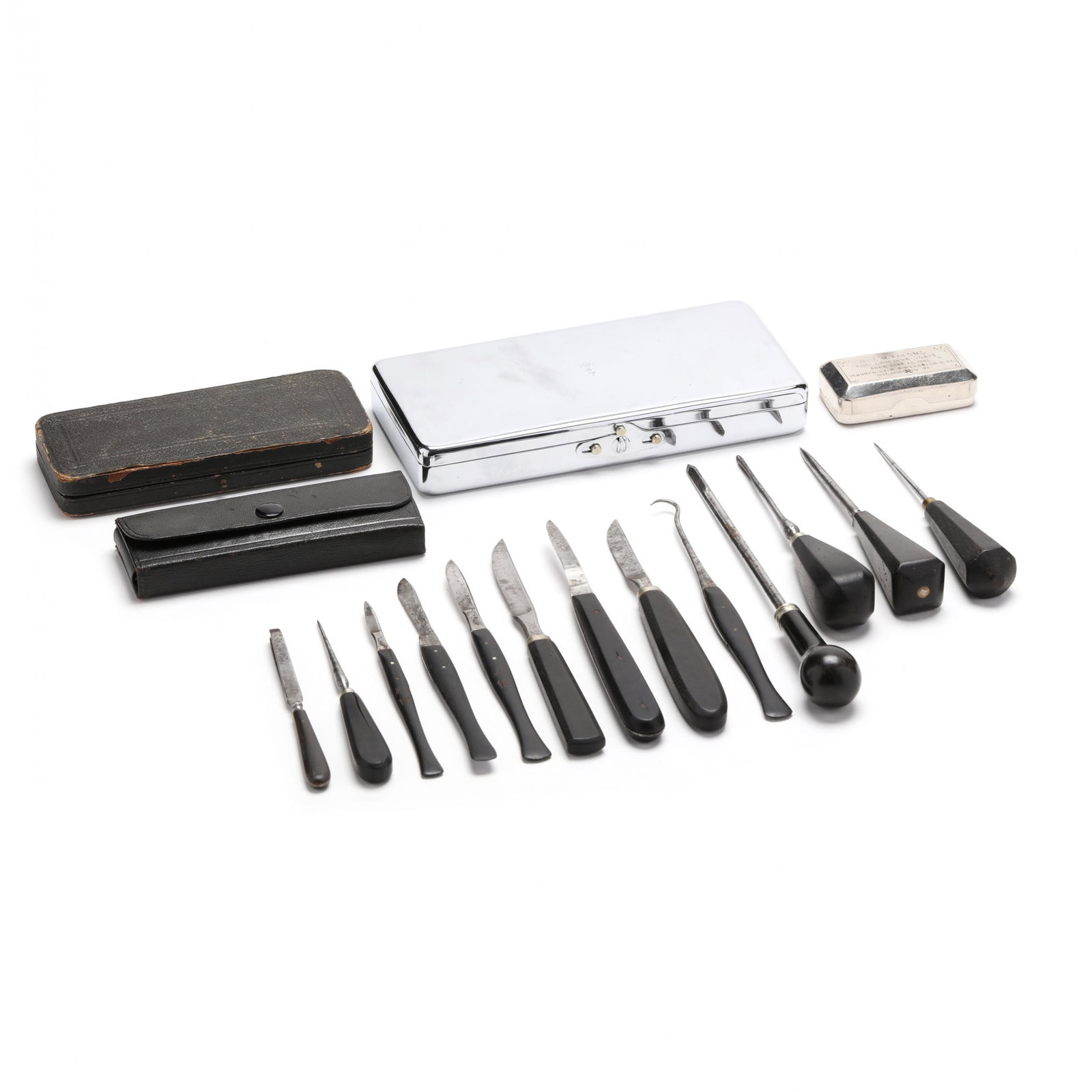 Four Antique Medical / Surgical Kits, One Scale (1 of 14)