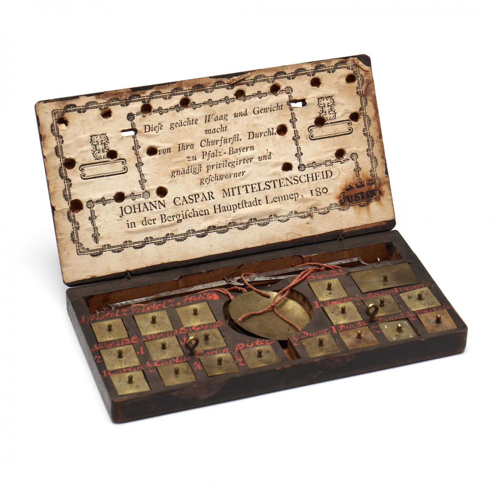 Early 19th Century German Coin Scale by Johann Caspar Mittelstenscheid (1 of 2)