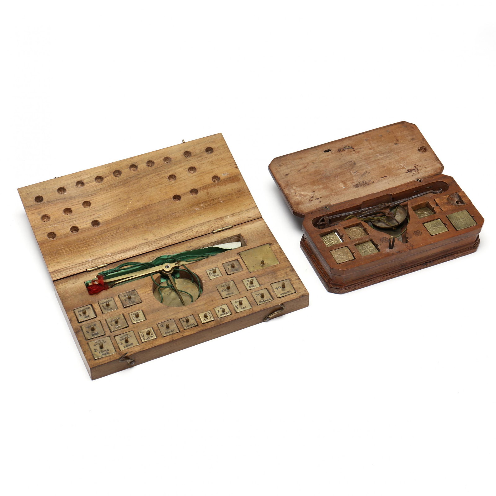 Two Sets of Coin Weights with Scales, Late 19th century (1 of 3)