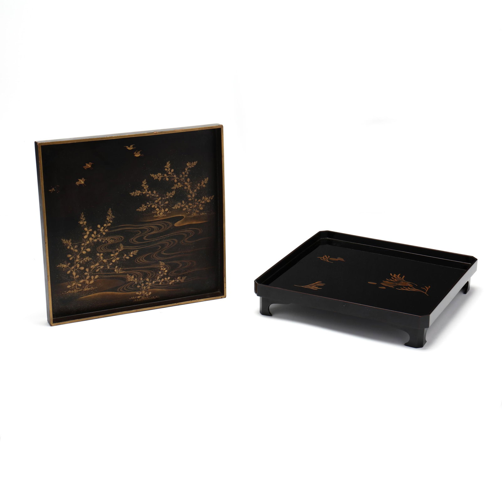 Two Japanese Lacquer Trays (1 of 12)