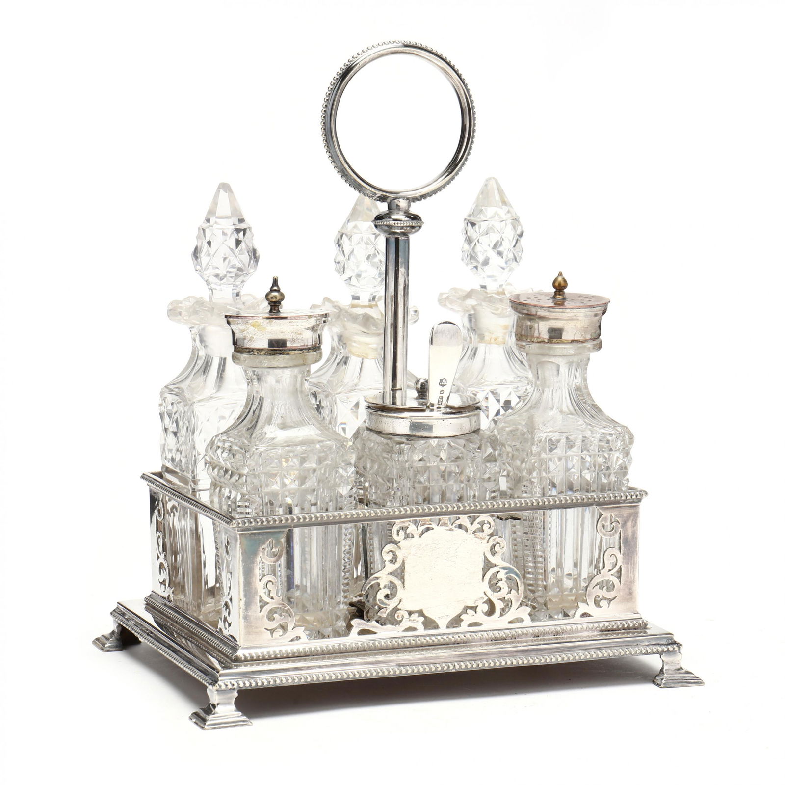 Victorian Silverplate Cruet Set, Mark of Cooper Bros. (1 of 10)