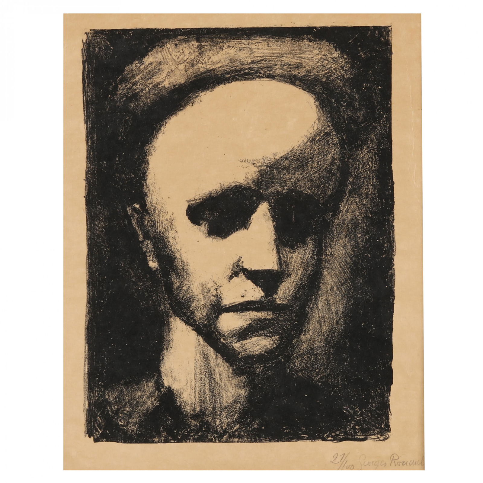 Georges Rouault (French, 1871-1958),  Self-Portrait with Cap (1 of 6)