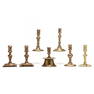 Seven Early Northwestern European Brass Candlesticks