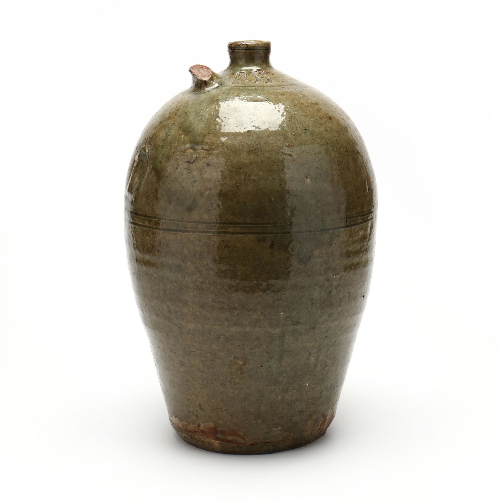Attributed Edgefield District (SC), Four Gallon Alkaline Glazed Jug (1 of 10)