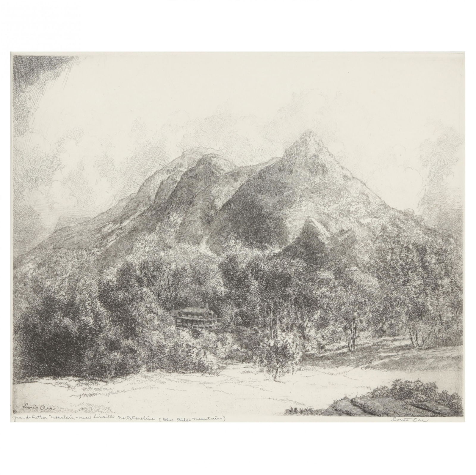 Louis Orr (American, 1879-1961),  Grandfather Mountain - Near Linville, North Carolina (Blue Ridge (1 of 6)