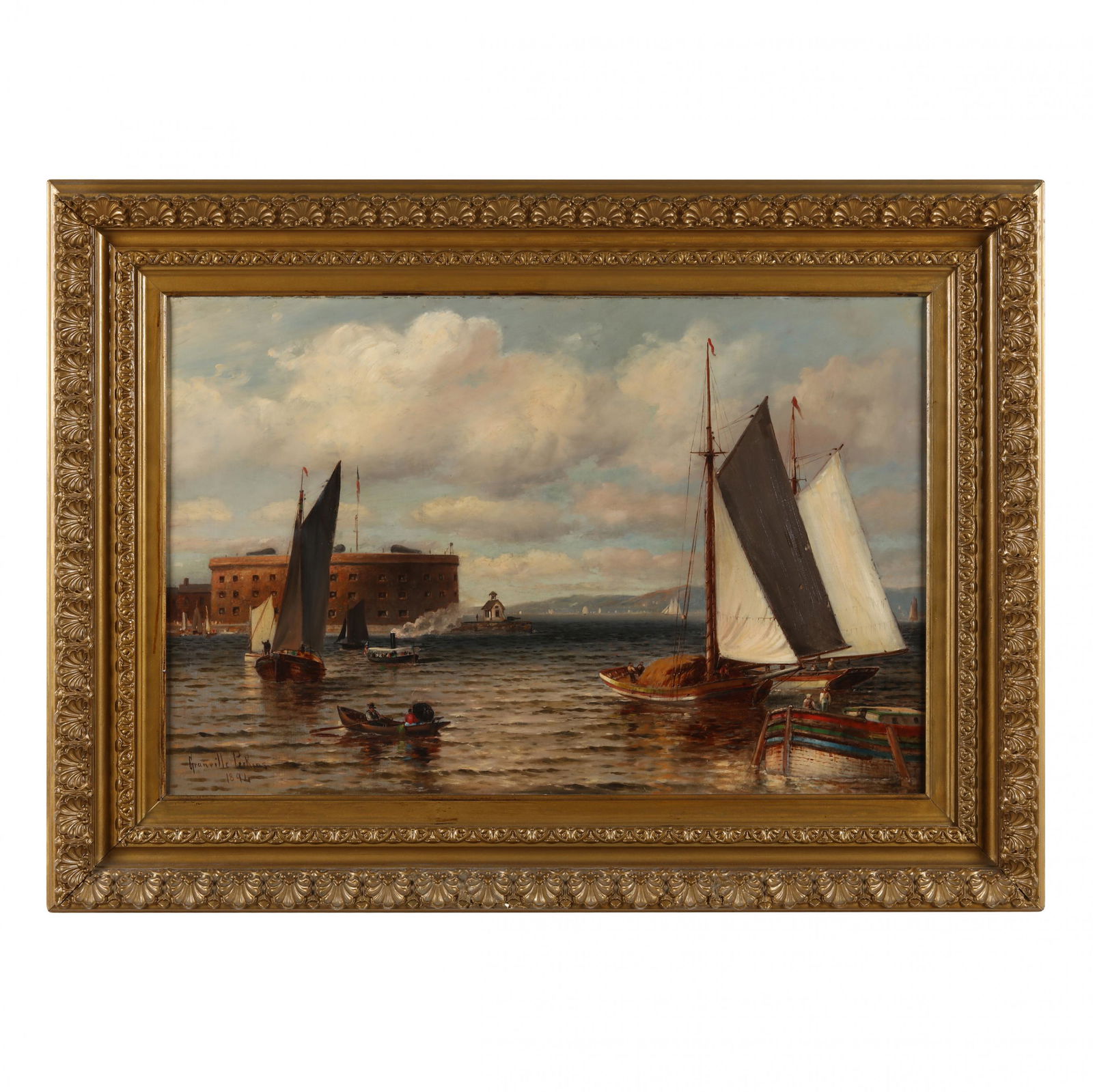 Granville Perkins (American, 1830-1895),  New York Harbor, Castle Williams on Governor's Island (1 of 6)