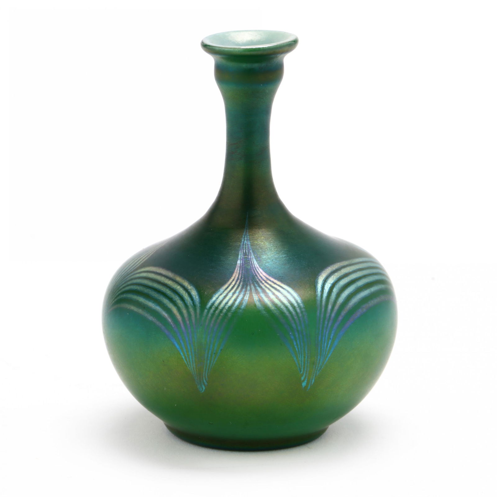 L.C. Tiffany, Favrile Glass Cabinet Vase (1 of 8)