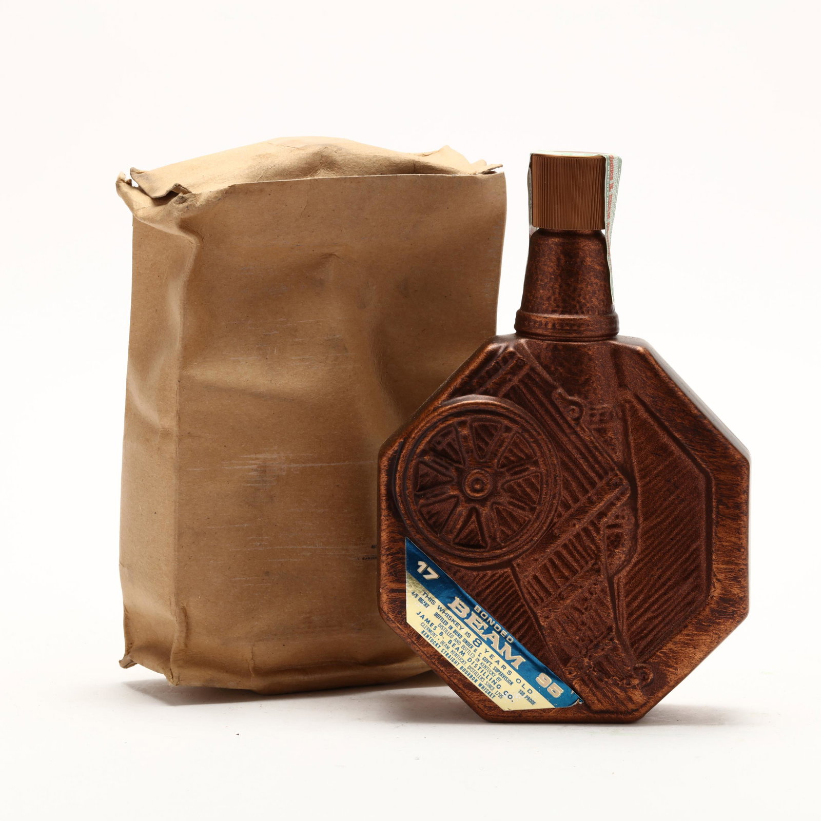 Bonded Beam Straight Bourbon Whiskey in Cannon Decanter: Bonded Beam Straight Bourbon Whiskey in Cannon Decanter The buyer acknowledges that he/she is acting within compliance with their state and local laws in regards to the purchase, transportation and de