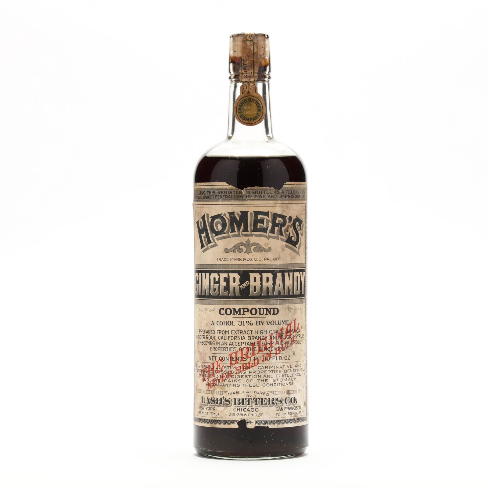 Homer's Ginger & Brandy Compound Mar 10, 2023 Leland Little in NC