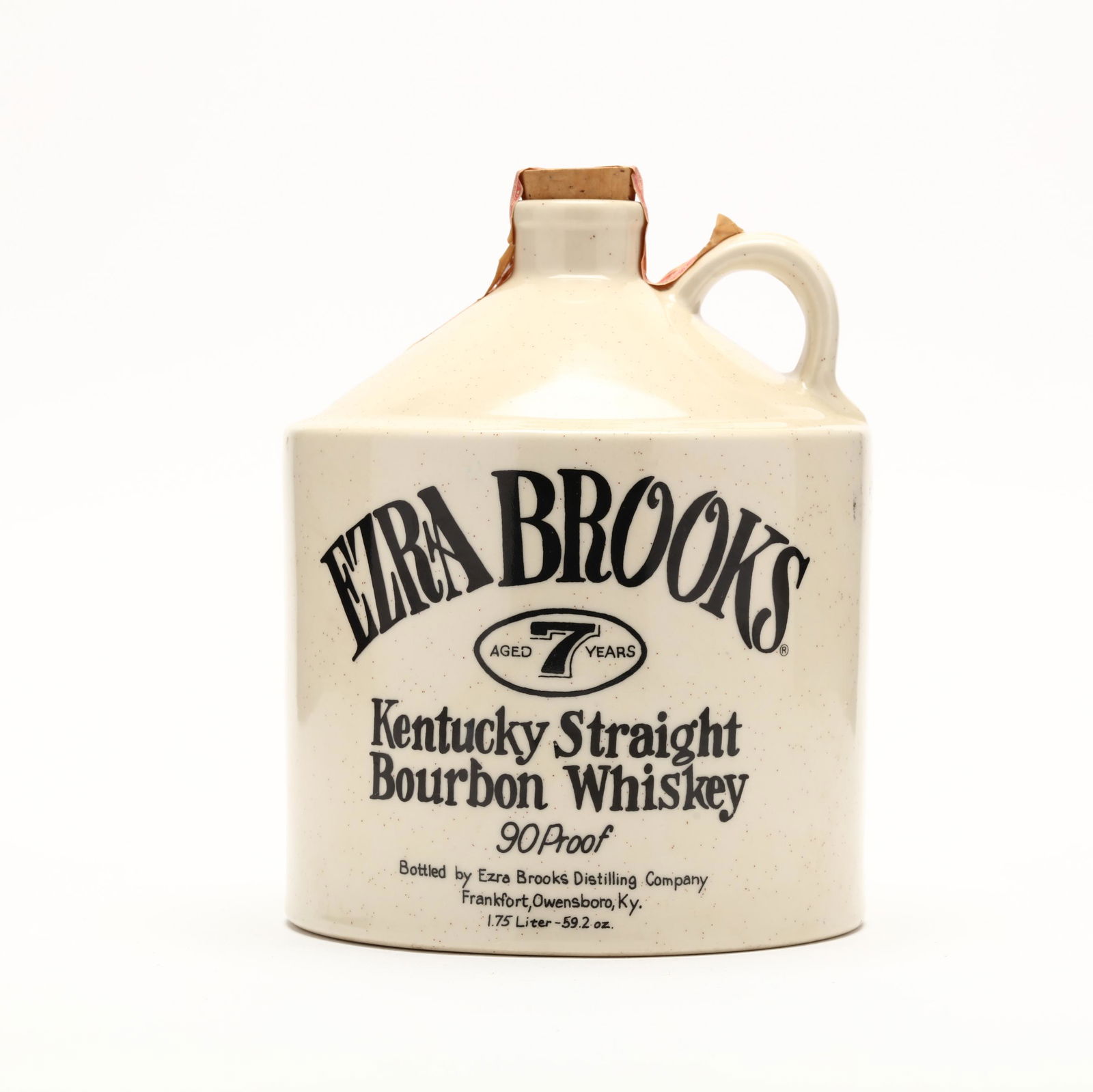 Ezra Brooks Bourbon Whiskey in Jug Decanter Mar 10, 2023 Leland