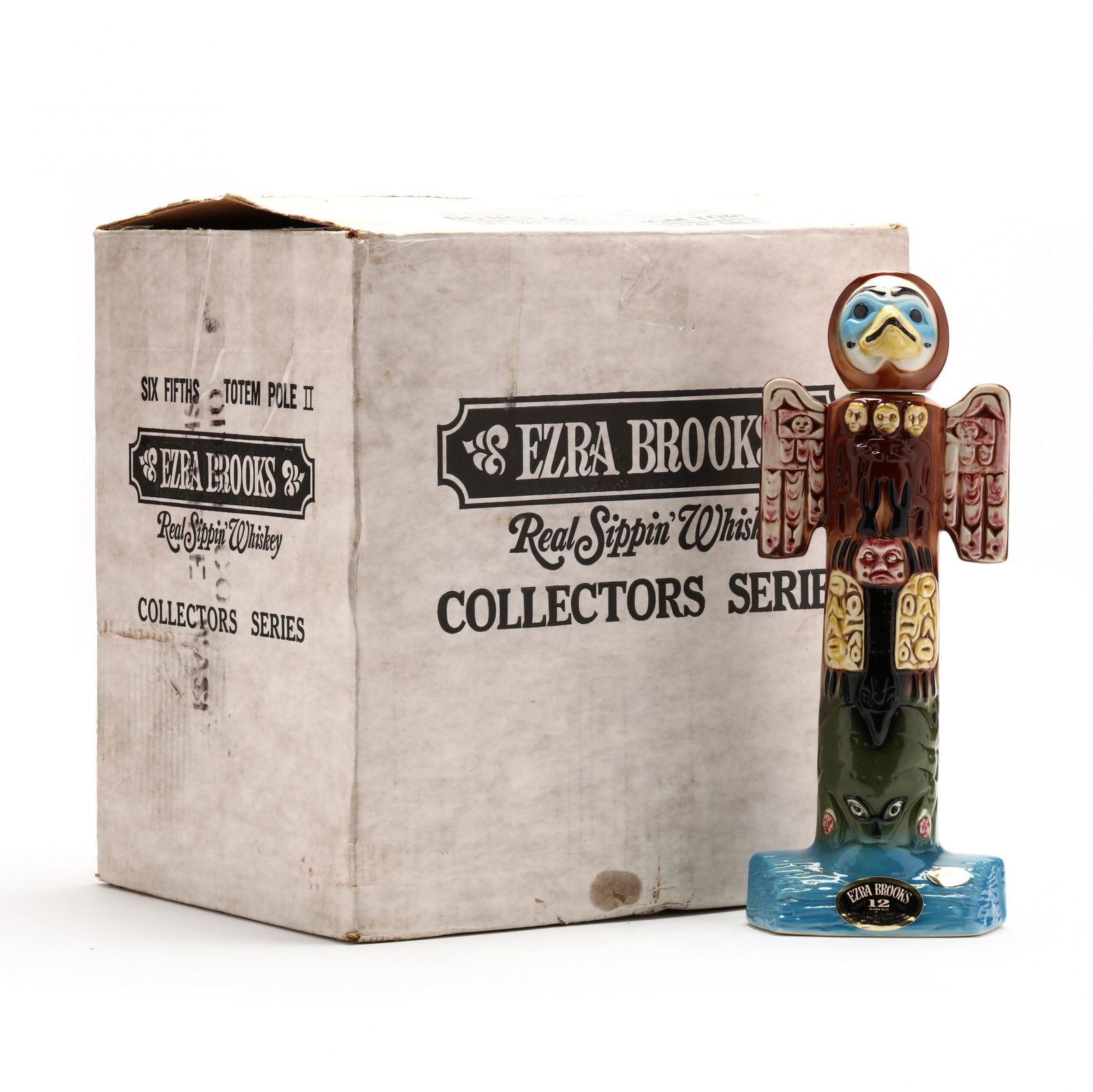 Ezra Brooks Whiskey in Totem Pole II Decanters Mar 10, 2023 Leland