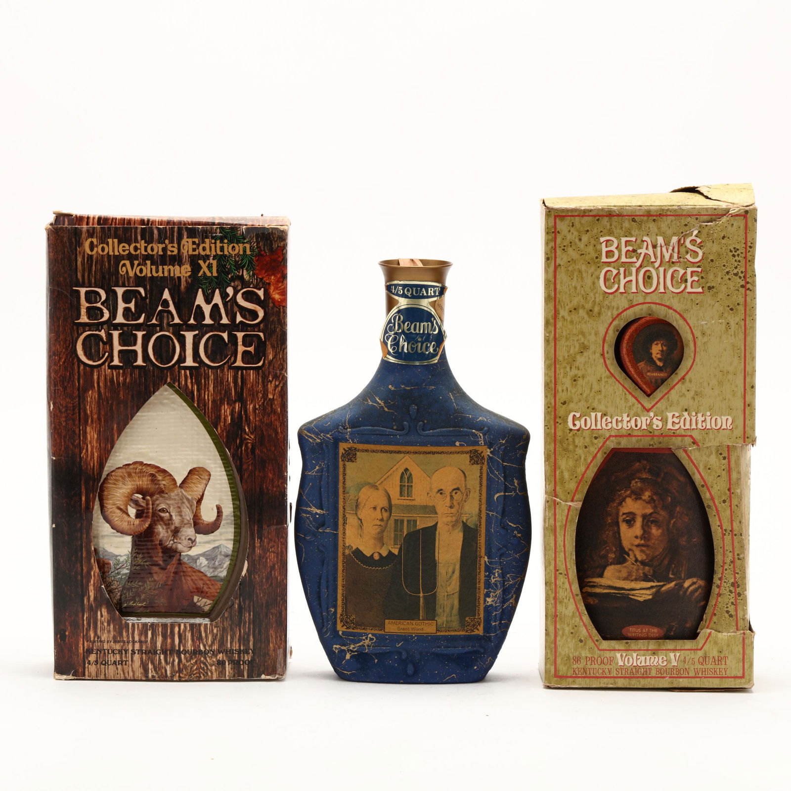 Beam's Choice Bourbon Whiskey in Unusual Decanters: Beam's Choice Bourbon Whiskey in Unusual Decanters The buyer acknowledges that he/she is acting within compliance with their state and local laws in regards to the purchase, transportation and deliver