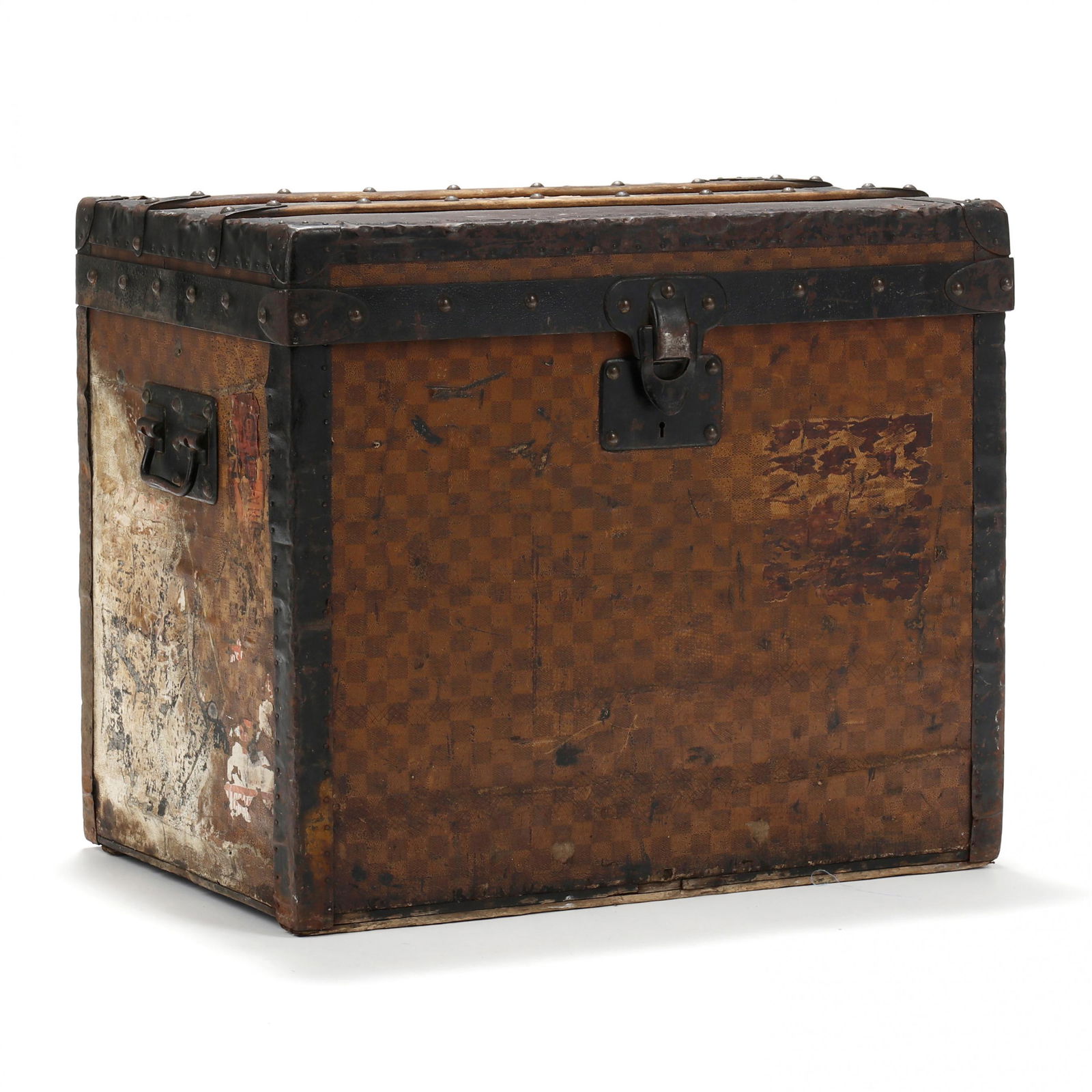 Louis Vuitton Antique Hat Box Steamer Trunk (1 of 11)