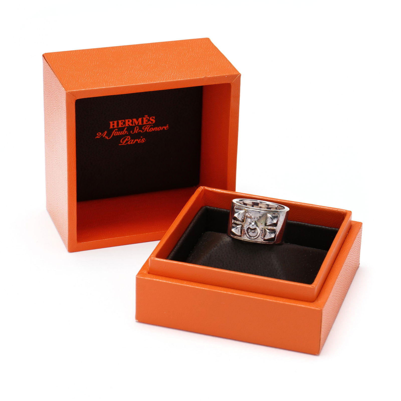 Hermes  Collier de Chien  Silver Ring, Large Model (1 of 6)