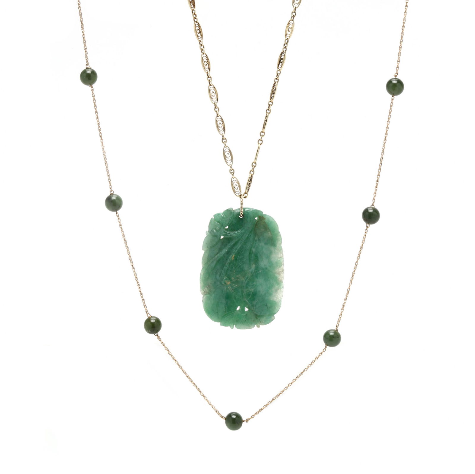 Two Gemstone Necklaces (1 of 6)