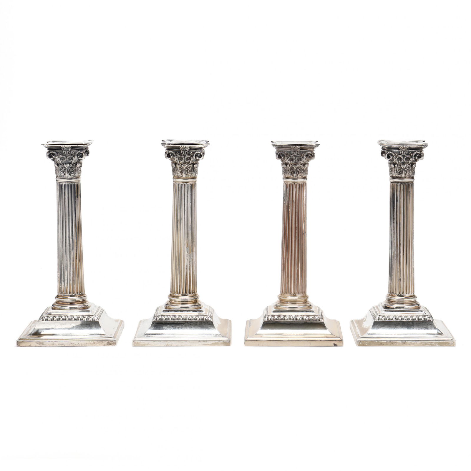 A Set of Four Tiffany & Co. Sterling Silver Columnar Candlesticks (1 of 6)