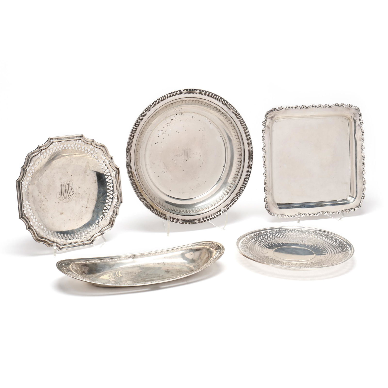 Five Vintage Sterling Silver Serving Dishes (1 of 13)