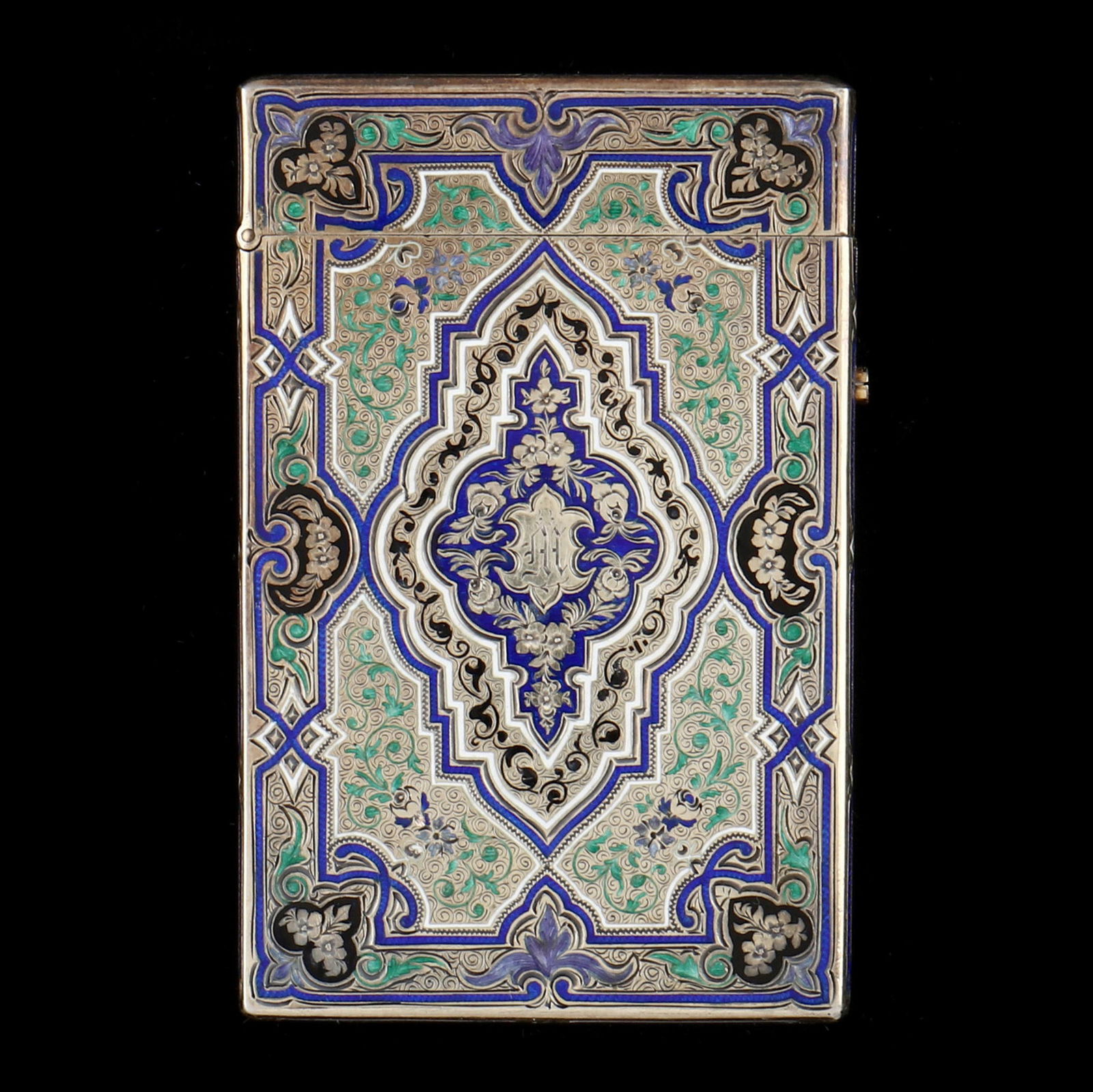 A French Silver and Enamel Calling Card Case (1 of 5)