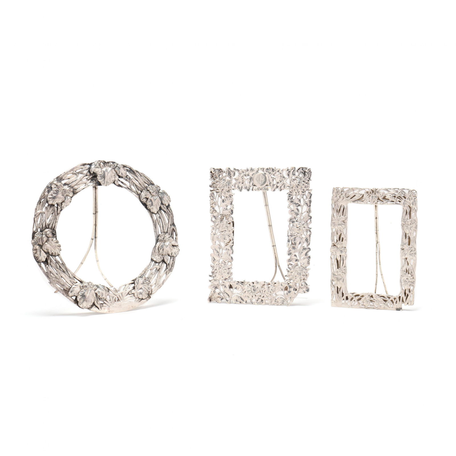 Three Chinese Export Silver Frames, Mark of Luen Wo (1 of 7)