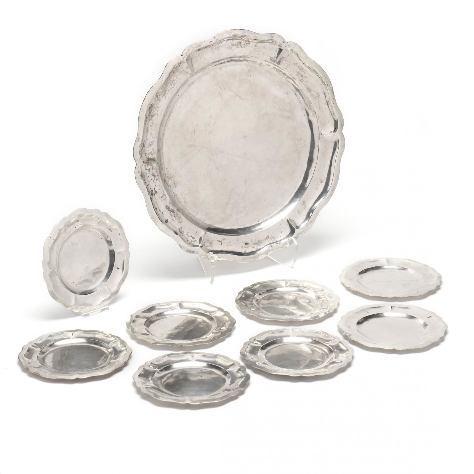 Spanish Colonial Style Sterling Silver Cake Service (1 of 7)
