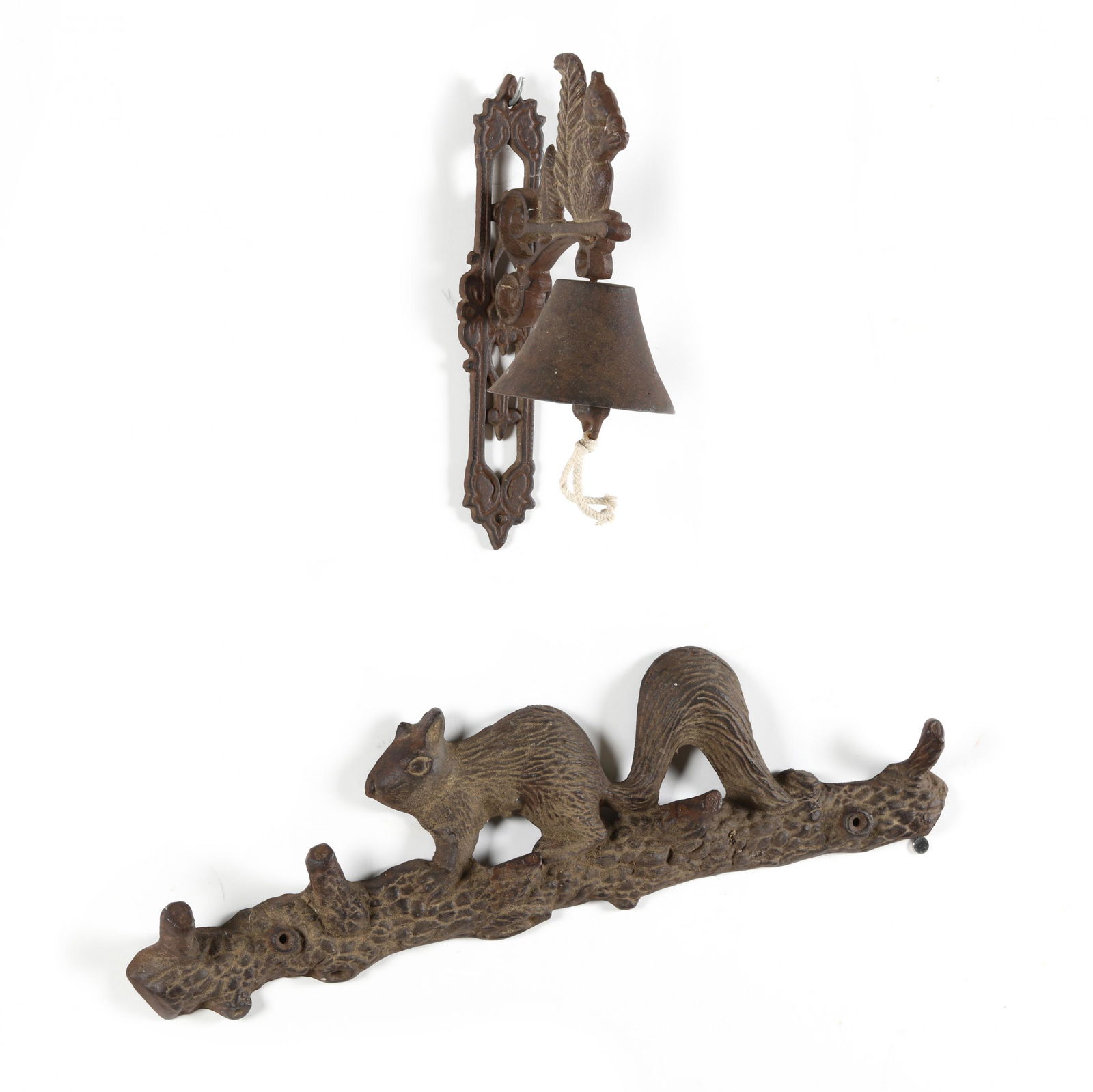 Cast Iron Squirrel Coat Rack and Bell (1 of 4)