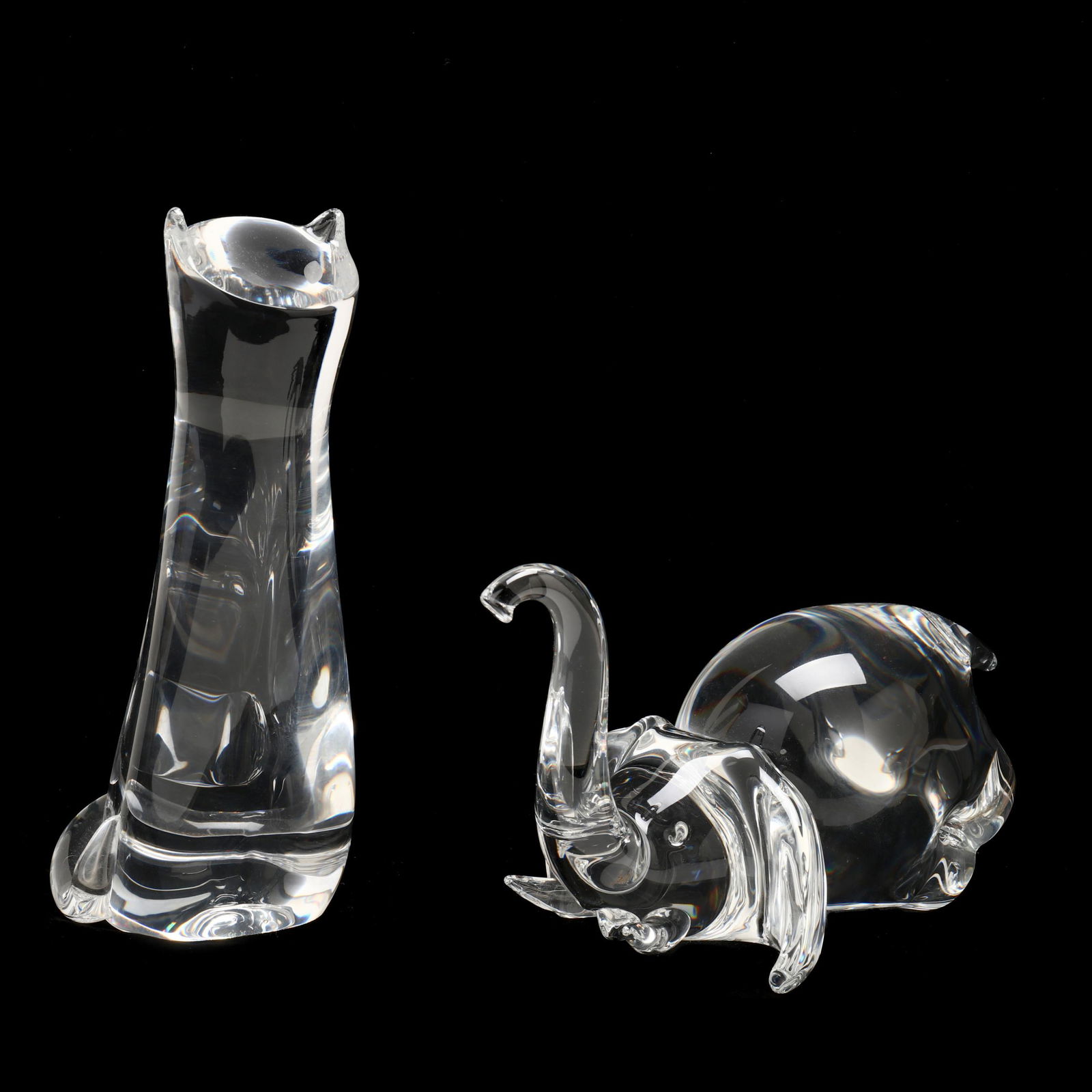 Steuben, Two Art Glass Sculptures of Animals (1 of 6)