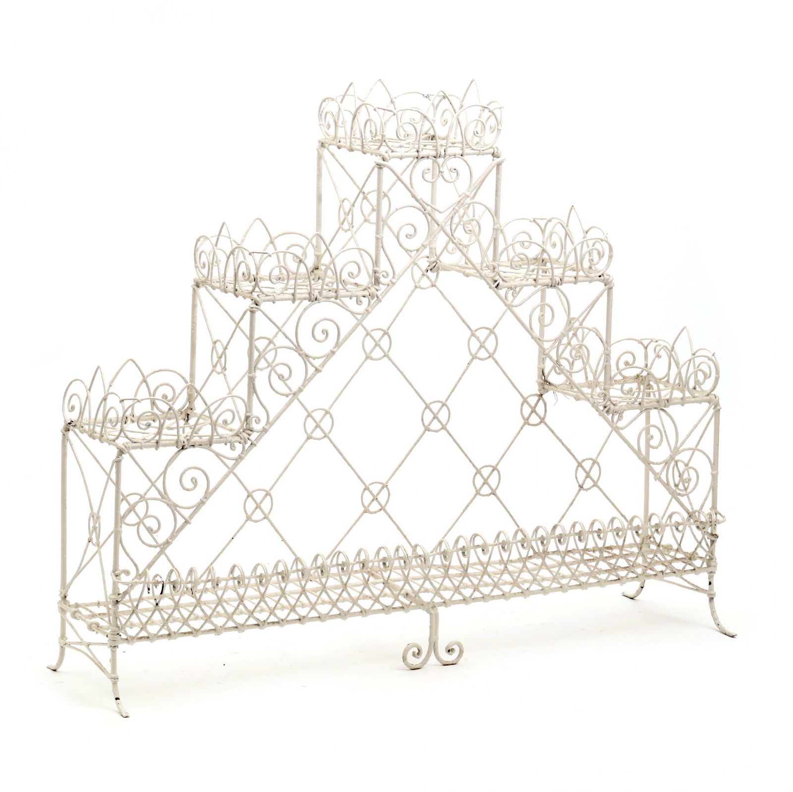 Victorian Wirework Plant Stand (1 of 3)