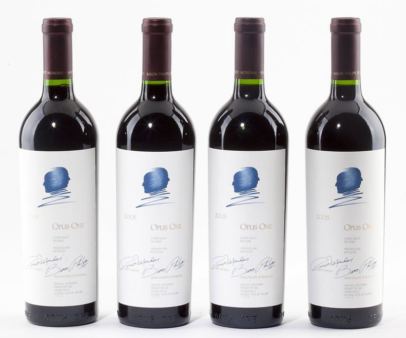 Opus One: Opus One - Vintage 2005 Napa Valley "Tasted twice Deep garnet-purple colour. The nose begins a little mute with a suggestion of freshly crushed blackberries and blackcurrants, forest floor, cinnamon a