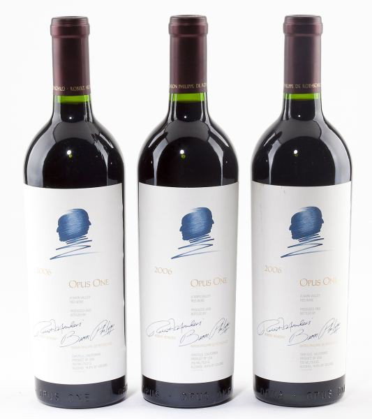 Opus One: Opus One - Vintage 2006 Napa Valley "Powerful and rich with sweet tannin, low acidity, and more structure and density..."(94pts RP) From the fine wine director's professionally stored personal collect