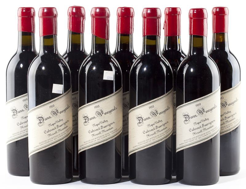 1988, 1989 & 1993 Dunn: 1988, 1989 & 1993 Dunn - Vintage Vintage 1988, Howell Mountain, 3 into neck (3) Vintage 1989, Howell Mountain, 5 into neck (5) Vintage 1993, Howell Mountain, 2 into neck (2) Removed from a large tempe