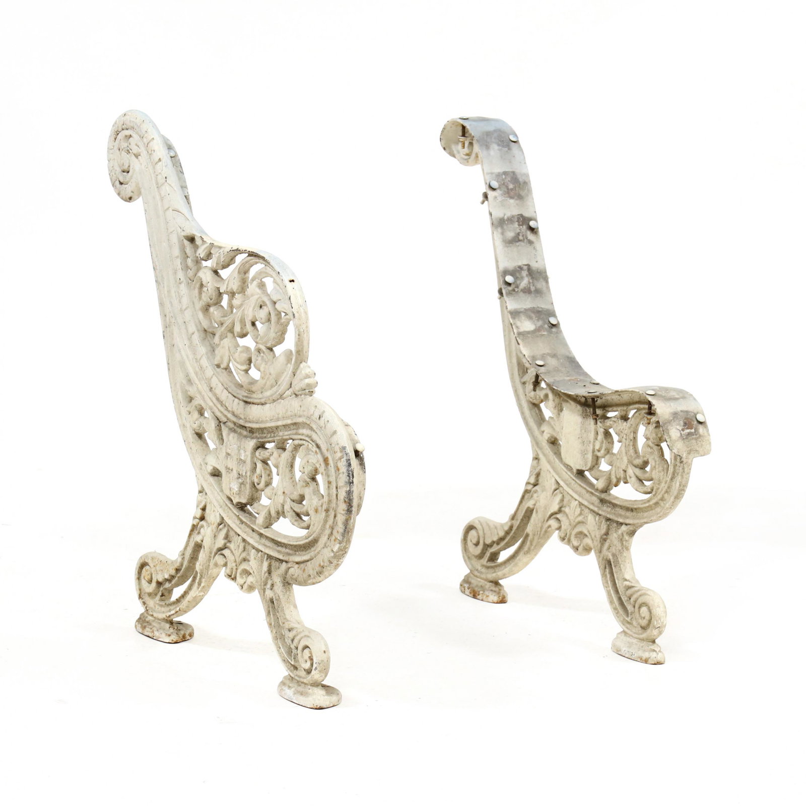 Antique English Cast Iron Park Bench Panels (1 of 5)