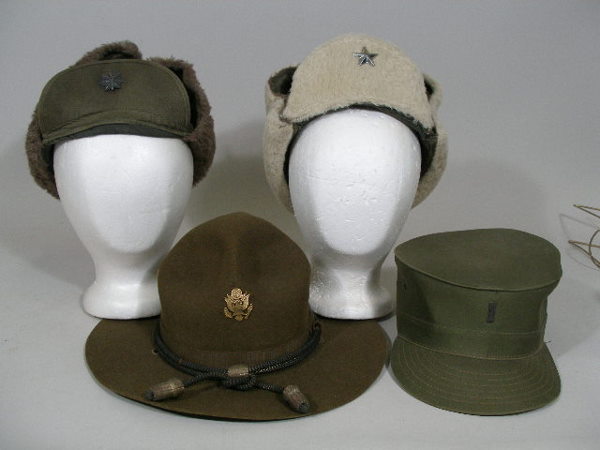 1220 Four US Army Hats Korean War Era Oct 01 2005 Leland Little 