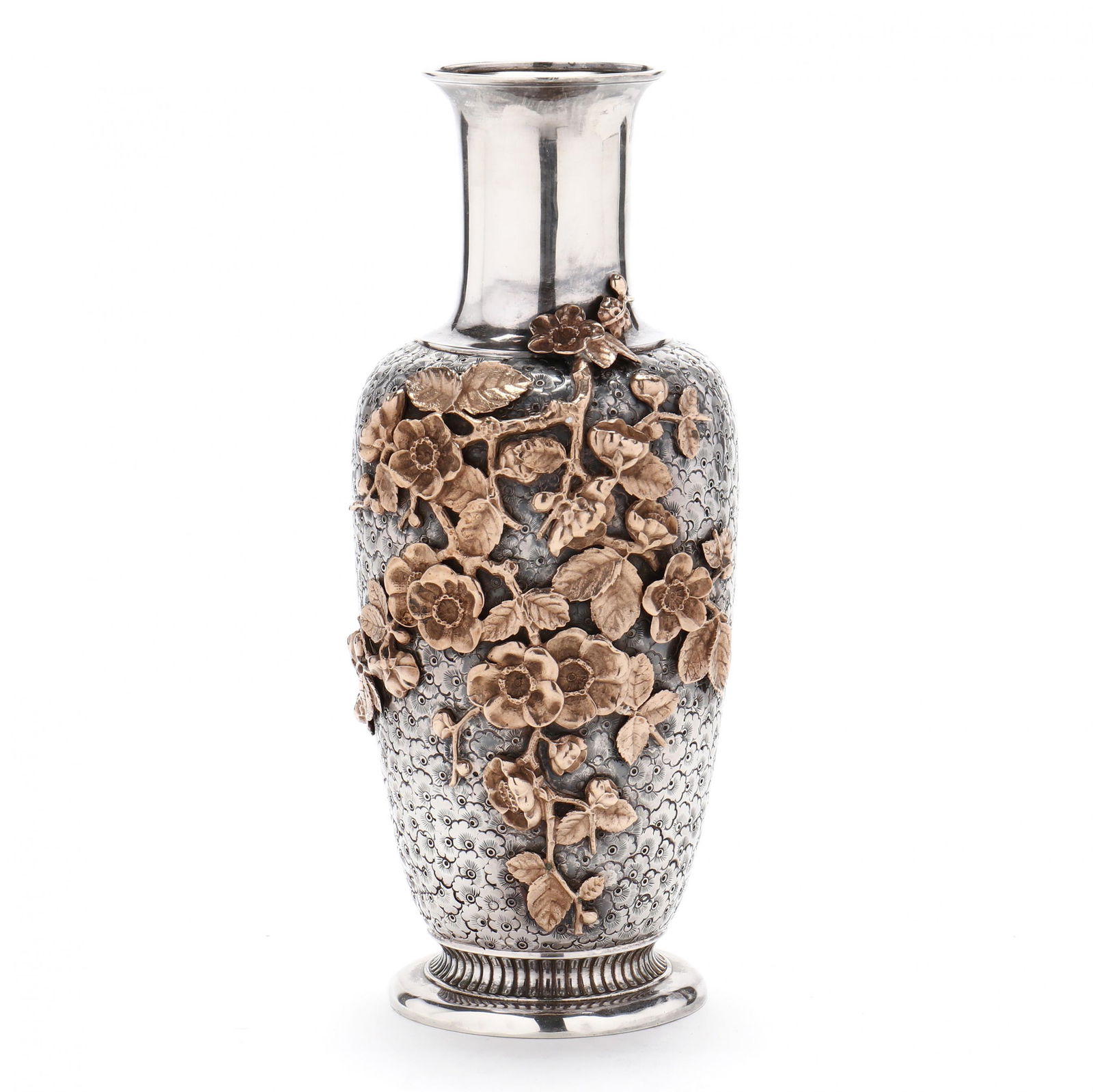 Gorham Sterling Silver & Mixed Metals Japonisme Vase (1 of 9)