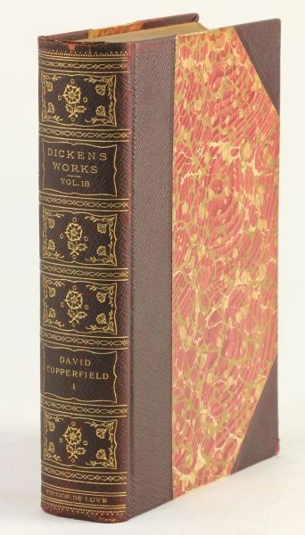 Westminster Edition De Luxe of Dickens' Works: Westminster Edition De Luxe of Dickens' WorksTHE COMPLETE WORKS OF CHARLES DICKENS (Philadelphia: John D. Morris & Co., circa 1890), #336 of 1,000 sets, 20 volumes, octavo, three-quarter leather over