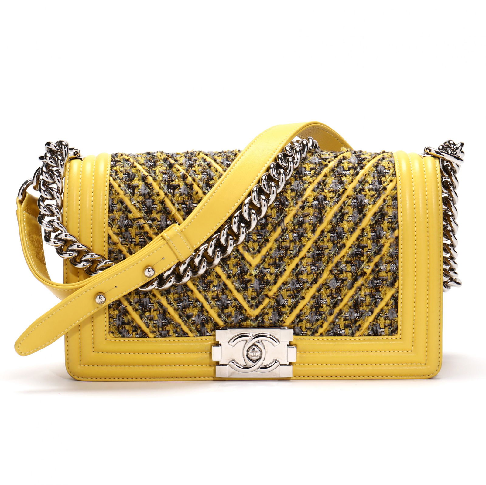 Chanel Boy Tweed Medium Flap Bag