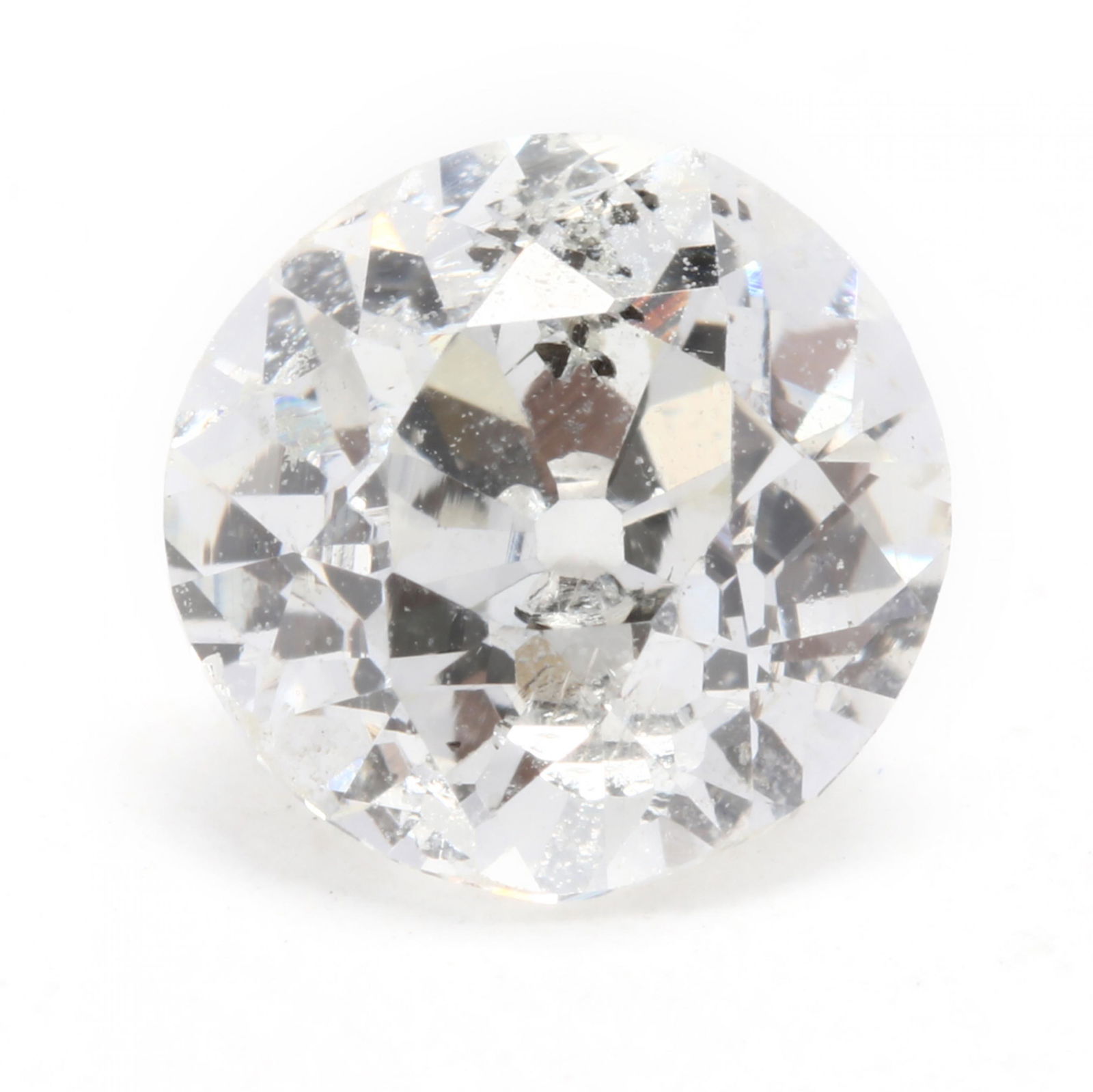 Loose Old European Cut Diamond: Loose Old European Cut Diamondweighing .91 carat (actual) (H Color, I2 Clarity) From the Estate of Martha Melvin, Winston-Salem, North Carolina Additional high-resolution photos are available at www.l