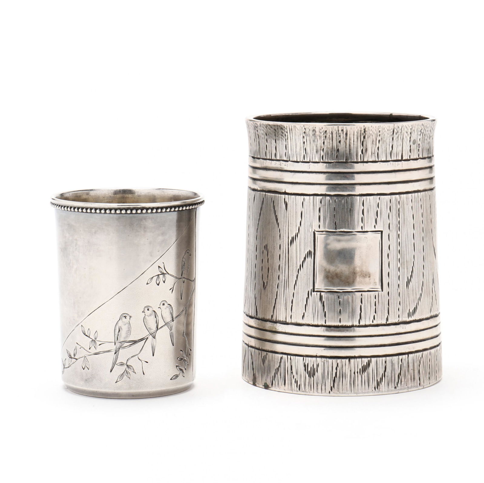 Antique Russian Silver Tumbler and Vodka Jigger, including Vladimir Morozov (1 of 5)