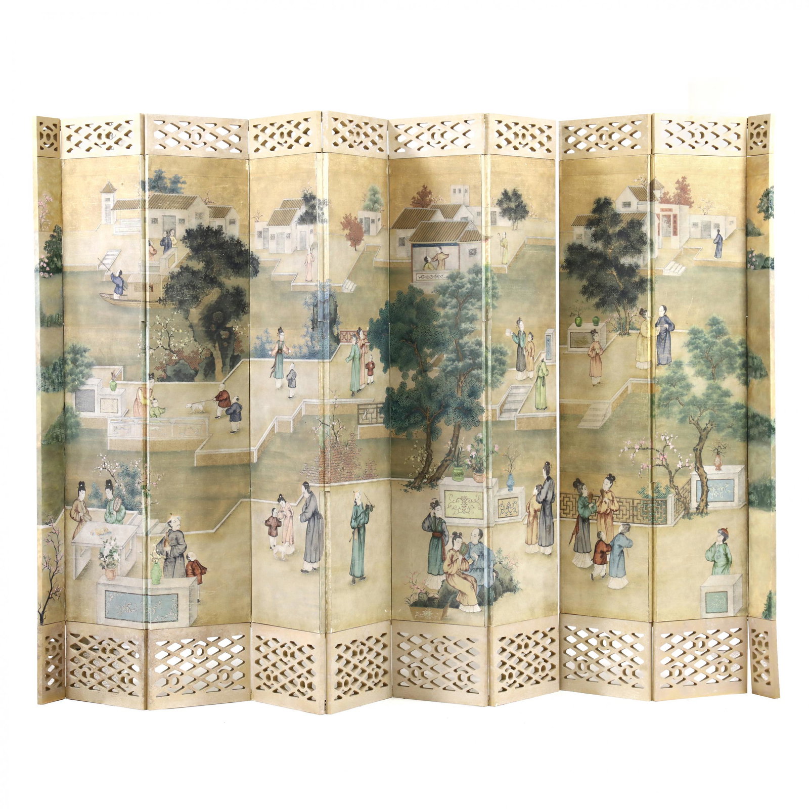 Custom Chinese Floor Screen Using Antique Elements (1 of 6)