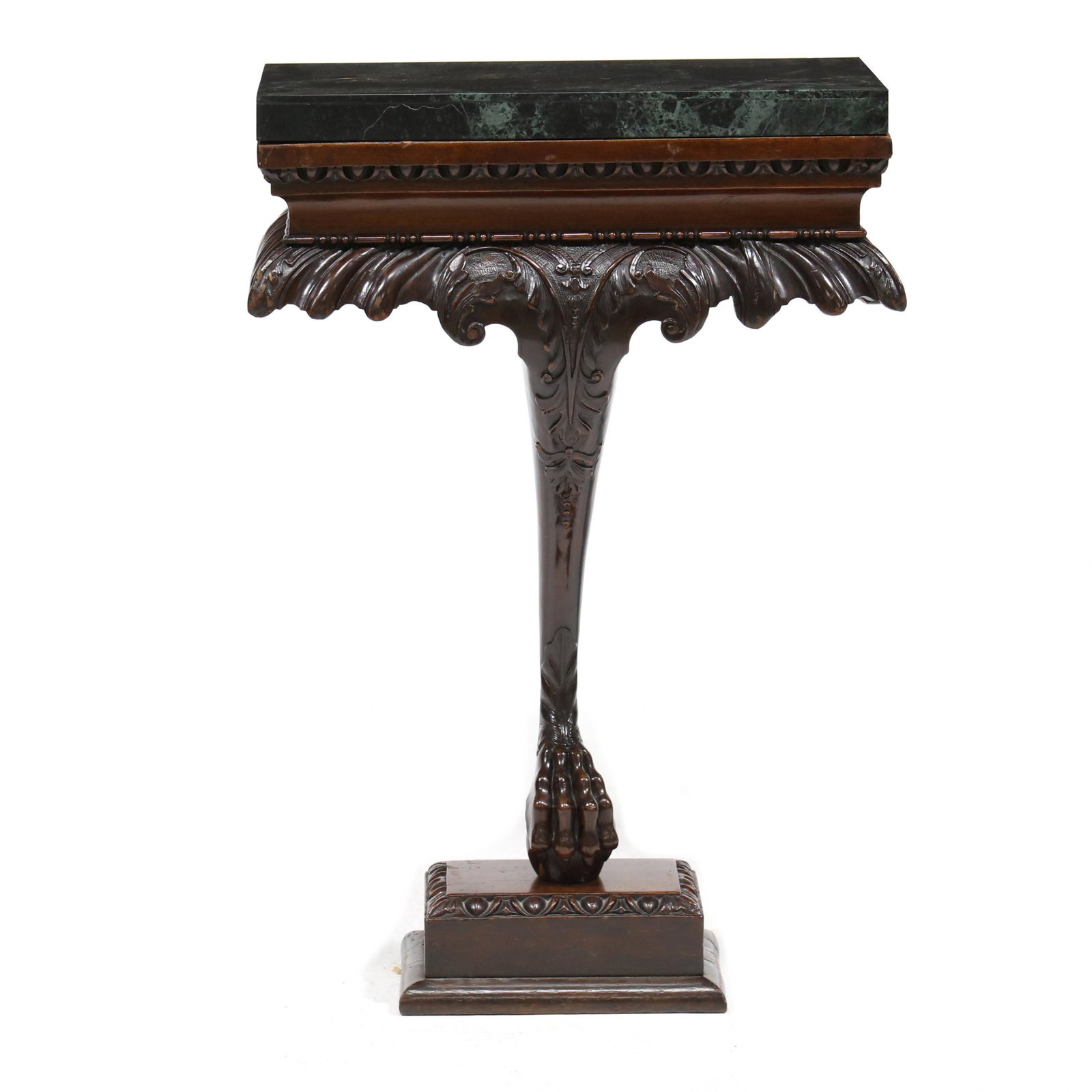 Irish George II Carved Mahogany Marble Top Console Table (1 of 5)