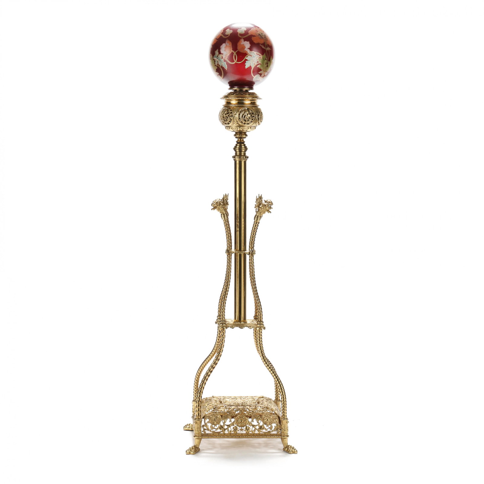 Belle Epoch Telescopic Brass Piano / Parlor Lamp (1 of 8)