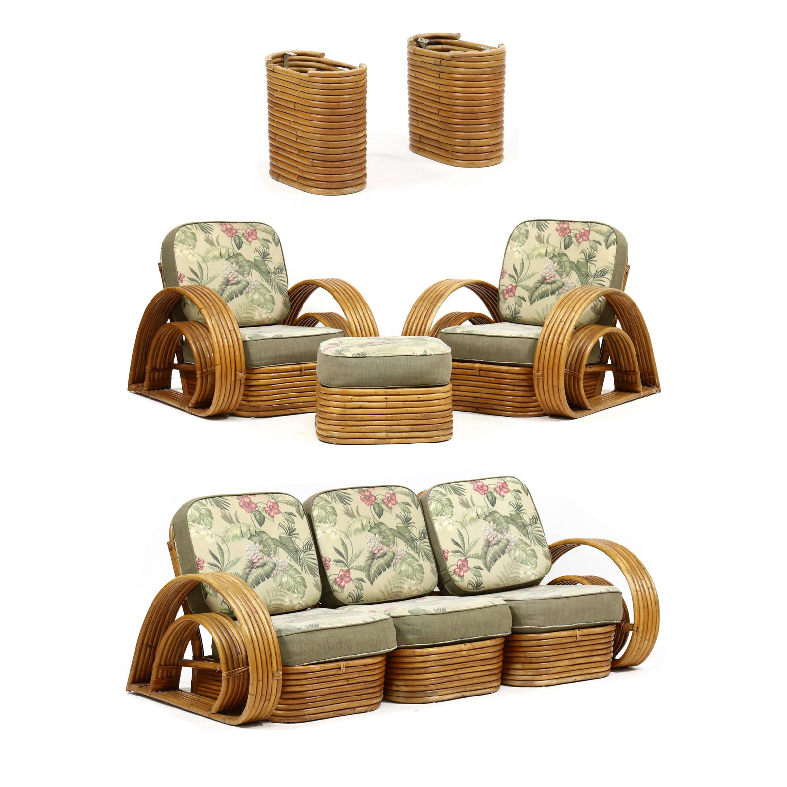 Paul Frankl (Austrian/American, 1886-1958), Vintage Five Piece Sunroom Suite (1 of 16)