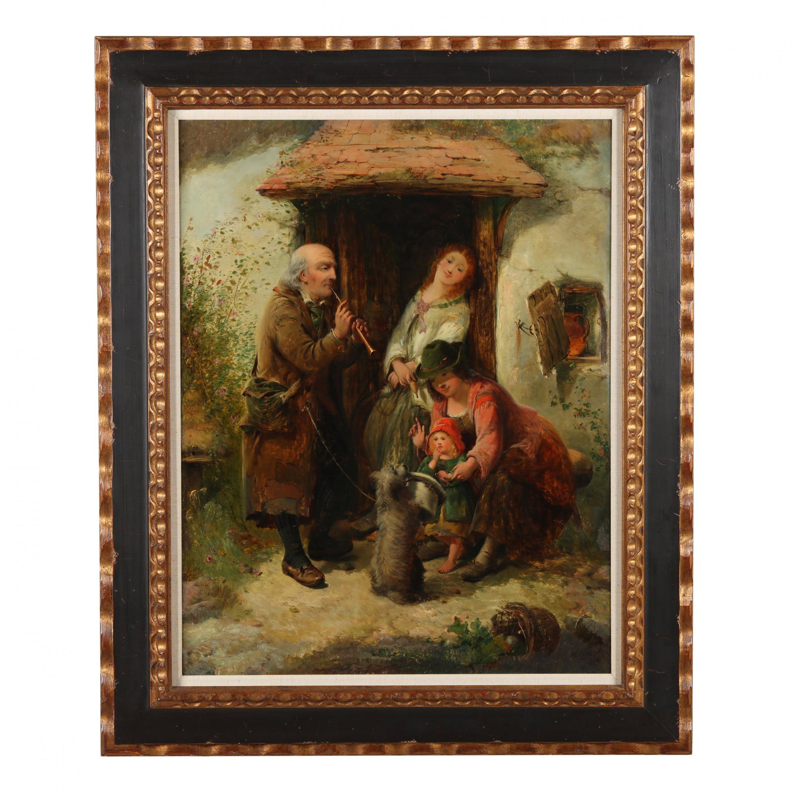 Victorian School (mid-19th century), The Beggar and His Terrier (1 of 3)